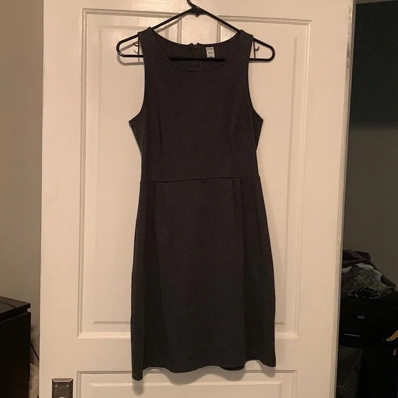 Old Navy | Dresses | Old Navy Dark Grey Work Dress | Poshmark